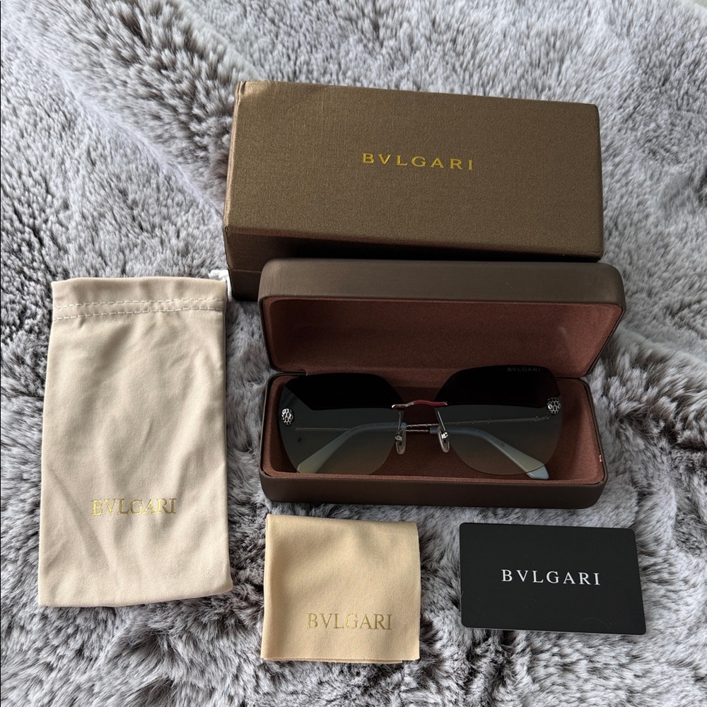 Bvlgari Black Sunglasses with Case